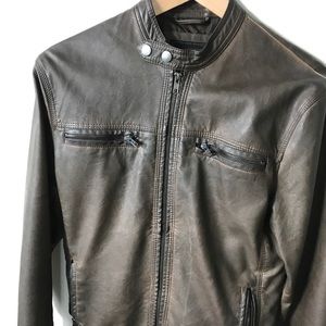 Men's Faux Leather Jacket